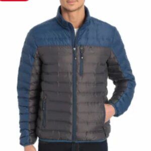 Men's Gerry brand blue and grey puffer light weight coat - size XL